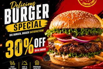 design professional restaurant food social media posts in canva