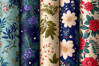 do seamless patterns for wrapping paper, wrapping tissue