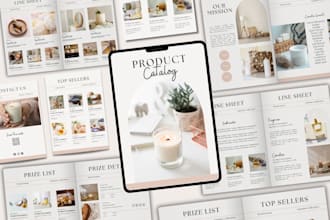 design a professional product catalog or brochure