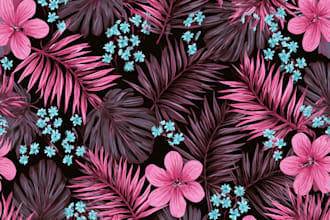 design seamless patterns for textile, fabric print, floral patterns