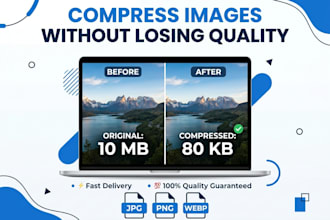 compress images without losing quality for website and store
