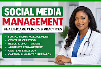 manage social media marketing manager for healthcare clinics and practices