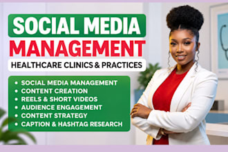 manage social media for healthcare clinics and practices
