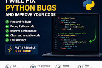 fix python bugs, automate tasks, and improve your python code