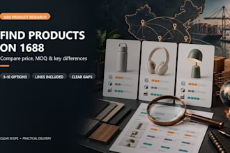 find 1688 product options and compare supplier prices and moq
