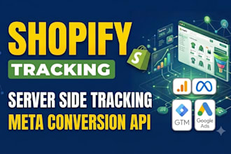 setup shopify ga4 ecommerce tracking GTM meta pixel and capi