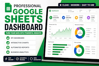 create a professional google sheets dashboard