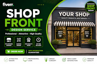 design professional storefront, shop front