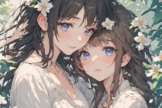 draw anime or manga nsfw and sfw art