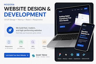 design and develop a modern website