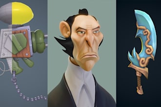 do a 3d character model