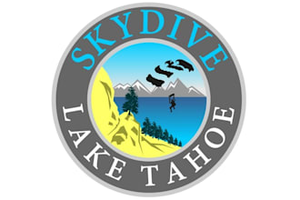 design high definition skydive lake tahoe logo