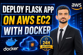 deploy python flask app on AWS with docker and cicd
