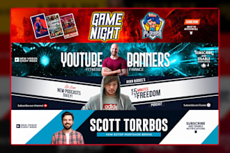 design a facebook, youtube banner, linkedin cover, twitter header