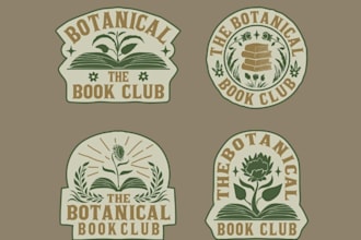 make innovative inspired logo for book club
