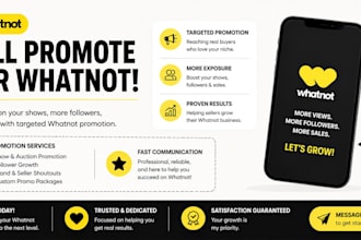 be your whatnot expert, boost whatnot views and sales