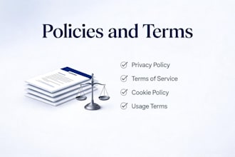 refine your website terms, policies and write legal blogs