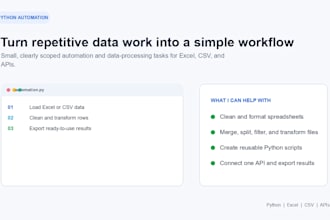 automate tasks with python and process excel or CSV data