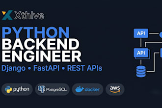 develop a scalable python backend with django and fastapi