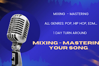 mix and master your multitracks, your vocal, your song