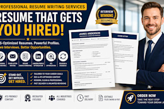 write resume, CV for IT, healthcare, nursing, project management, engineering