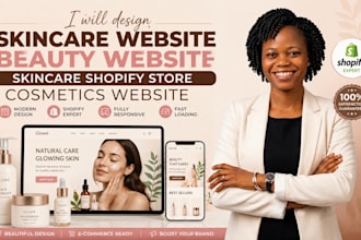 design skincare website beauty website skincare shopify store cosmetics website