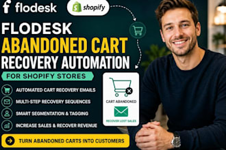 create flodesk abandoned cart recovery shopify automation