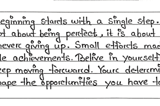 write your text in beautiful and neat handwriting