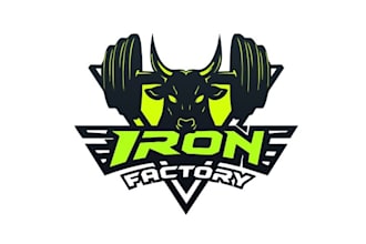 design a crazy gym brand logo for new apparel