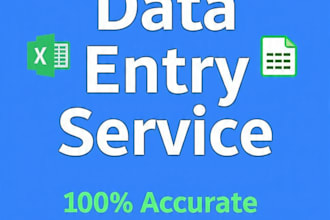 do data entry,copy paste and google sheet in 24 hours