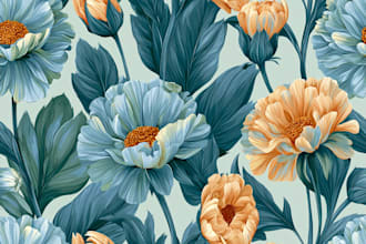 do seamless pattern design for fabric, wallpapers and pod