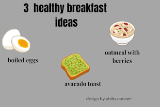 design professional health ,nutrition ,and fitness social media posts