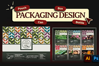 design or redesign a premium modern packaging for your brand