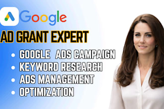 set up google ads grant adwords manage optimize ppc campaing