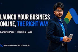 launch your local business online with a landing page and ads