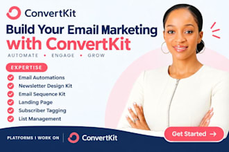 setup convertkit newsletter design kit email sequence convertkit landing page