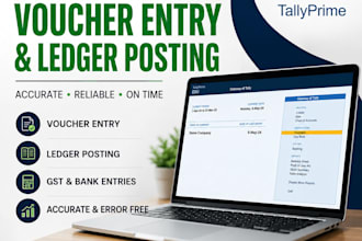 do tally prime voucher entry and ledger posting