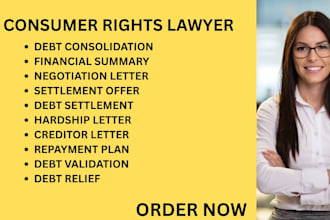 be your debt lawyer for debt settlement, debt consolidation and debt relief