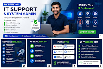 provide professional IT support, and network
