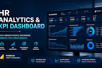 create an HR analytics and KPI dashboard