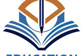 design a modern logo for online learning and education