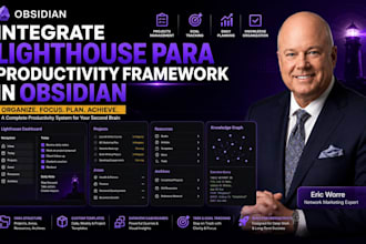 integrate the lighthouse para productivity framework in obsidian