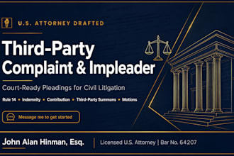 write strategic third party claims for civil lawsuits