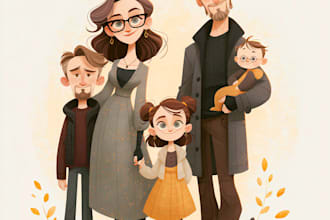 design a professional family portrait
