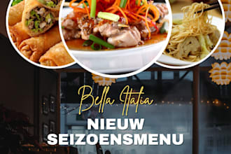 design a flyer for your restaurant, cafe, or shop