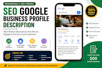 write google business descriptions