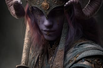create fantasy character game concept for game or book