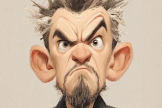 create unique and funny caricature art