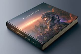 make unique book cover illustrations in my own style
