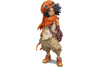 create pixel art characters
